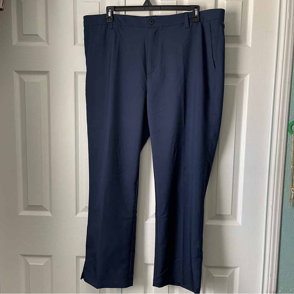 Fila Men’s Sport Performance Straight Leg Khaki Golf Pants Size 42 Navy Blue